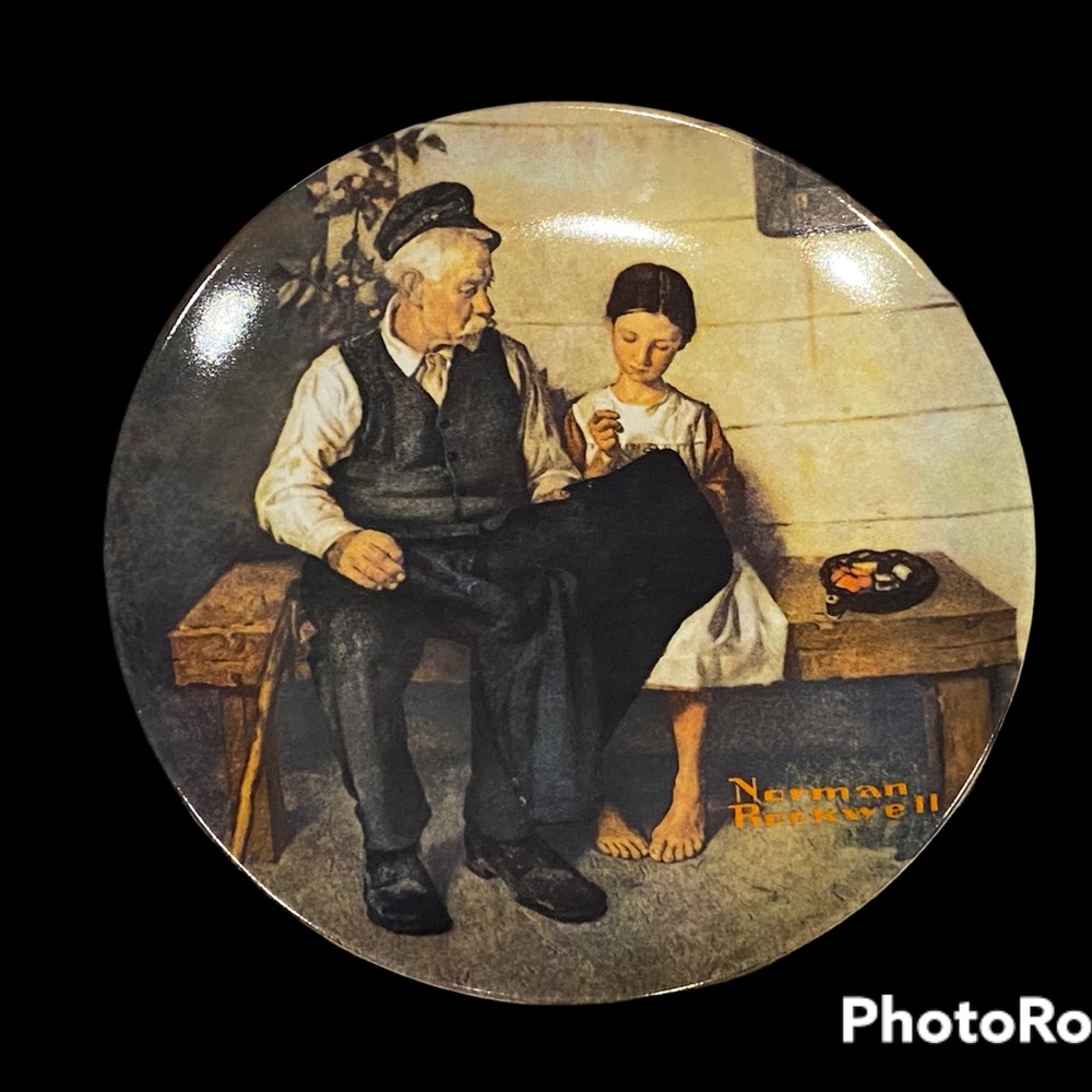 EUC•Norman Rockwell “The Lighthouse Keepers Daughtet” The Heritage Collection